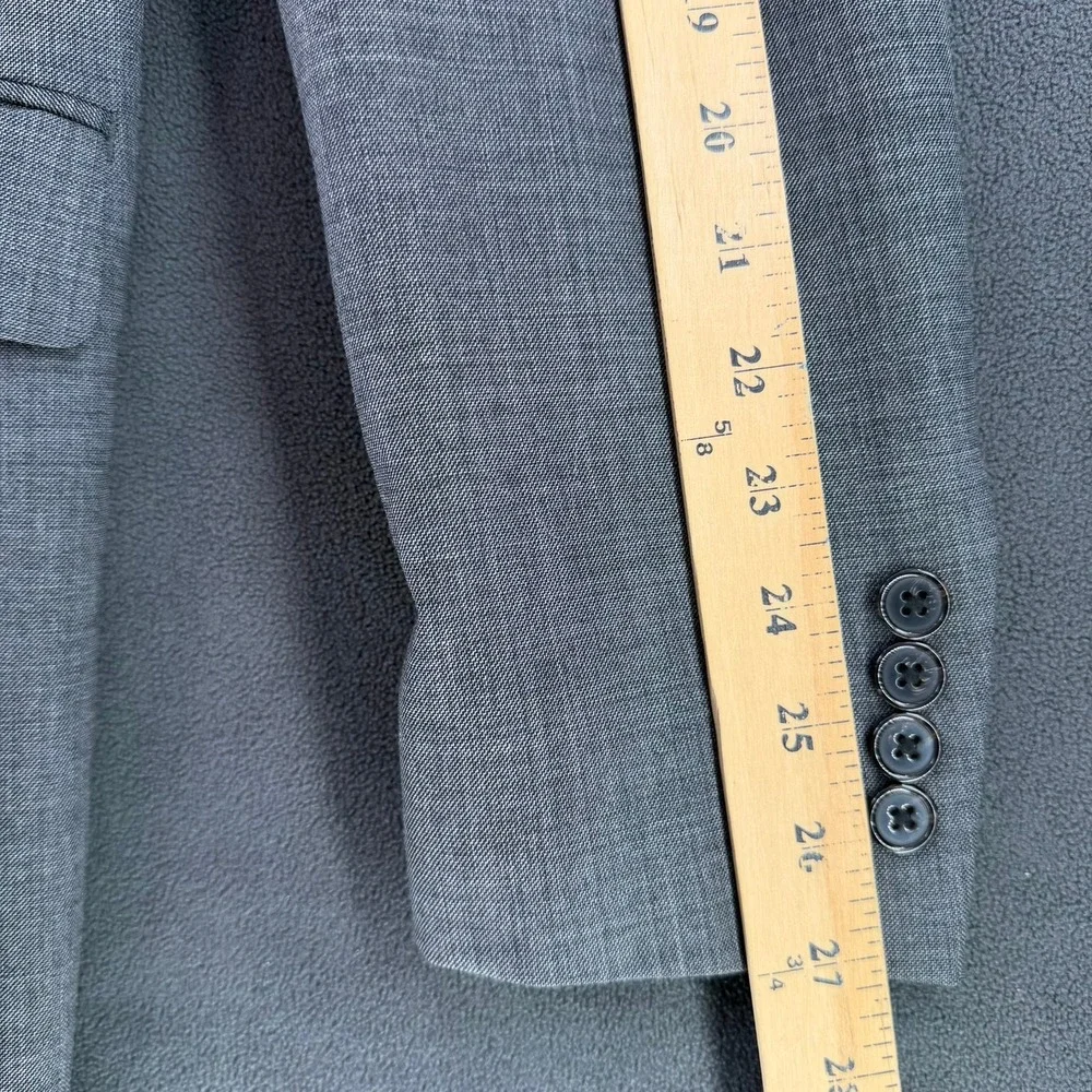 Lauren Ralph Lauren Mens 48L Grey 100% Wool Natural Stretch Blazer Sport Coat